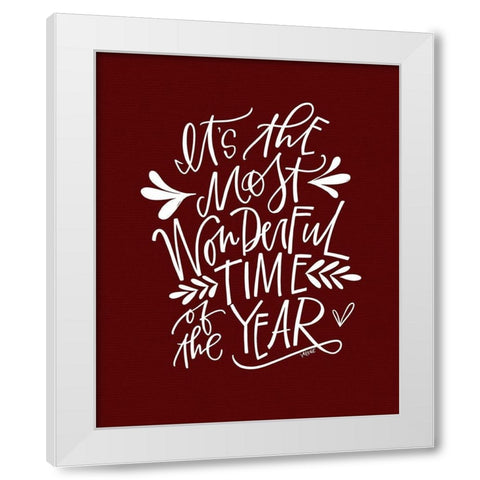 Wonderful Time White Modern Wood Framed Art Print by Wieners, Valerie