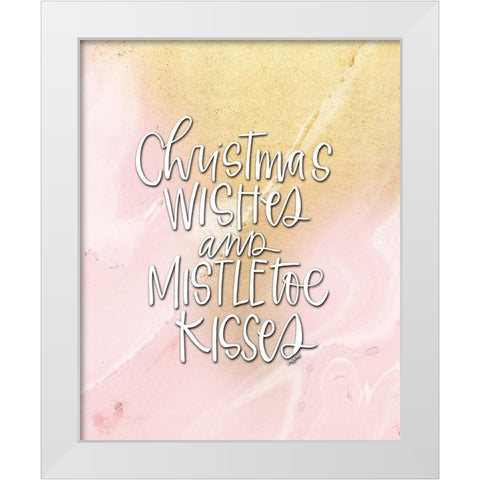Mistletoe III White Modern Wood Framed Art Print by Wieners, Valerie
