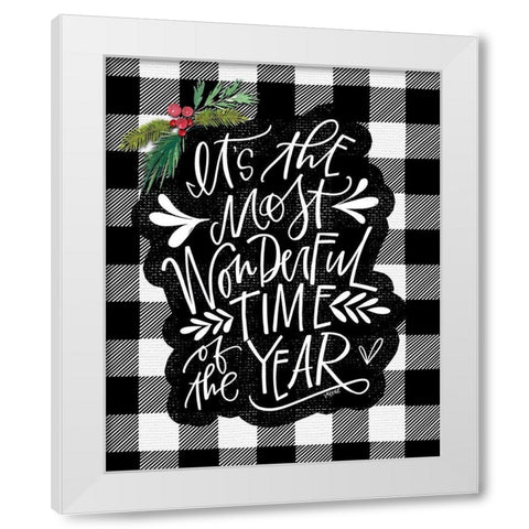 Wonderful Time White Modern Wood Framed Art Print by Wieners, Valerie