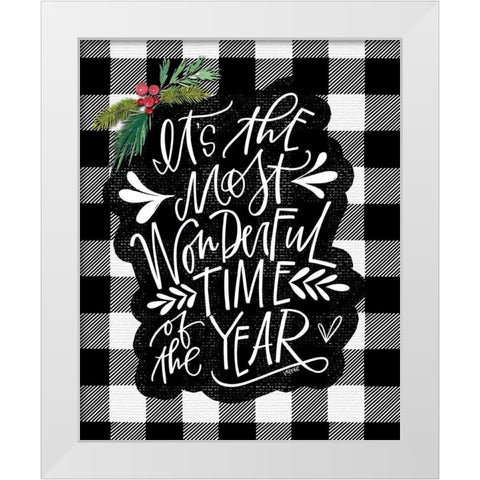 Wonderful Time White Modern Wood Framed Art Print by Wieners, Valerie