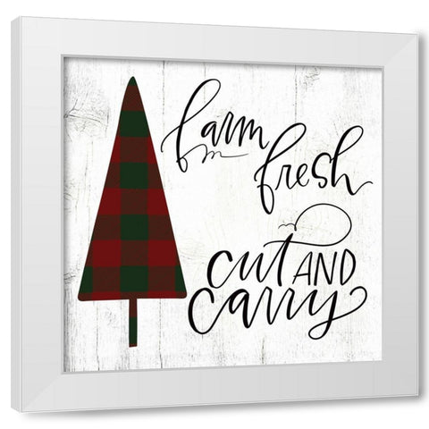 Cut and Carry White Modern Wood Framed Art Print by Wieners, Valerie