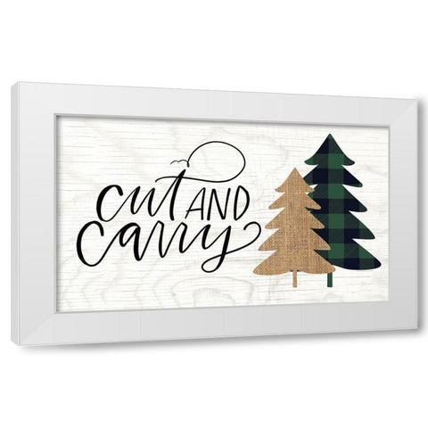 Cut and Carry II White Modern Wood Framed Art Print by Wieners, Valerie