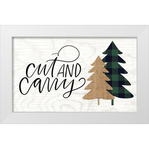 Cut and Carry II White Modern Wood Framed Art Print by Wieners, Valerie