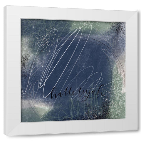 Hallelujah White Modern Wood Framed Art Print by Wieners, Valerie