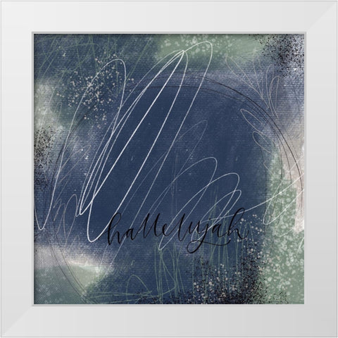 Hallelujah White Modern Wood Framed Art Print by Wieners, Valerie