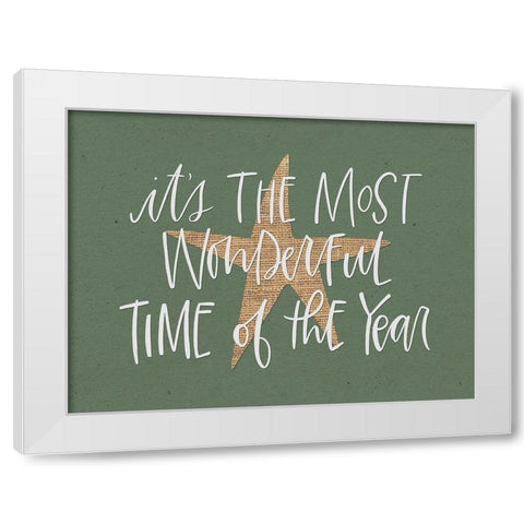 Wonderful Time White Modern Wood Framed Art Print by Wieners, Valerie