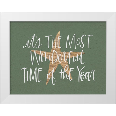 Wonderful Time White Modern Wood Framed Art Print by Wieners, Valerie