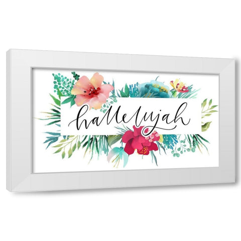 Hallelujah White Modern Wood Framed Art Print by Wieners, Valerie