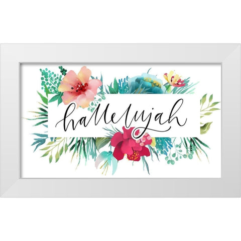 Hallelujah White Modern Wood Framed Art Print by Wieners, Valerie