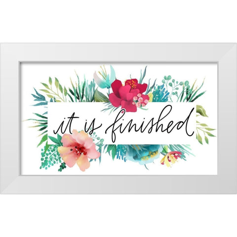Finished White Modern Wood Framed Art Print by Wieners, Valerie