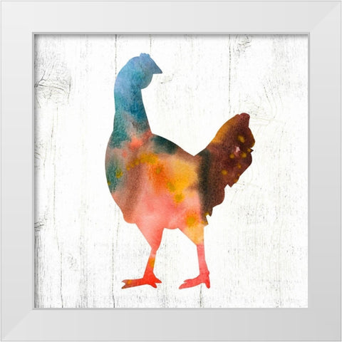 Hen IV White Modern Wood Framed Art Print by Wieners, Valerie