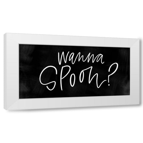 Wanna Spoon White Modern Wood Framed Art Print by Wieners, Valerie