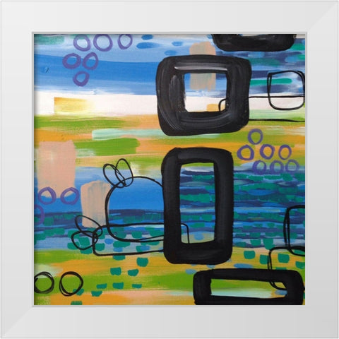 Abstract II White Modern Wood Framed Art Print by Wieners, Valerie