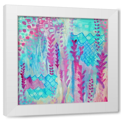 Mermaid Feel I White Modern Wood Framed Art Print by Wieners, Valerie