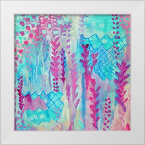 Mermaid Feel I White Modern Wood Framed Art Print by Wieners, Valerie