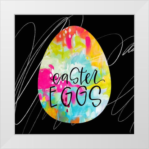 Egg IV White Modern Wood Framed Art Print by Wieners, Valerie