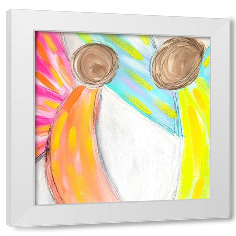 Angels White Modern Wood Framed Art Print by Wieners, Valerie