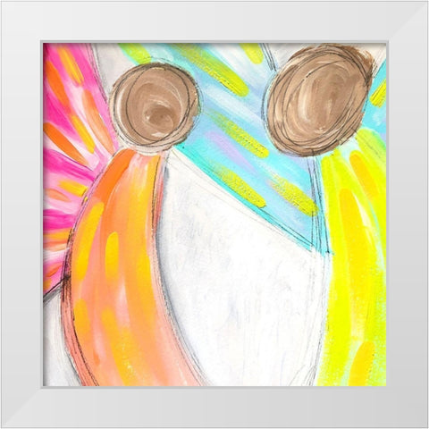 Angels White Modern Wood Framed Art Print by Wieners, Valerie