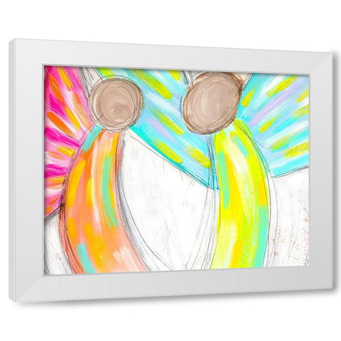Angels II White Modern Wood Framed Art Print by Wieners, Valerie