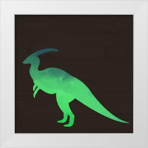Dino I White Modern Wood Framed Art Print by Wieners, Valerie