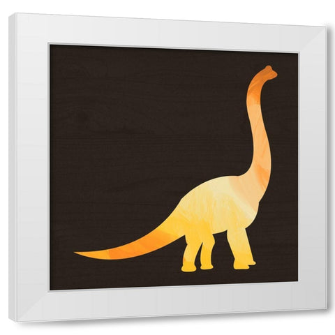 Dino II White Modern Wood Framed Art Print by Wieners, Valerie