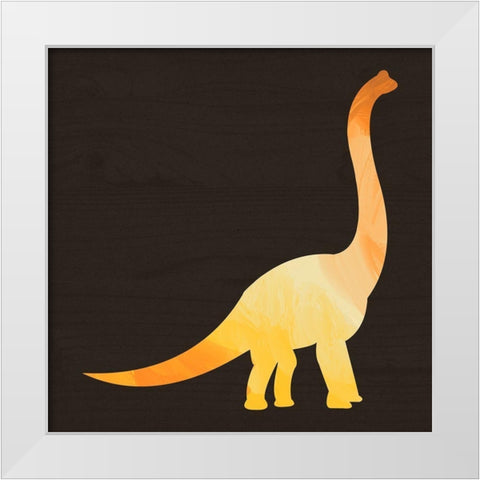 Dino II White Modern Wood Framed Art Print by Wieners, Valerie
