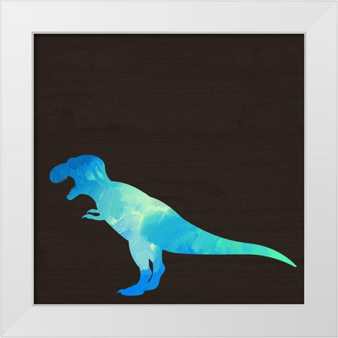 Dino III White Modern Wood Framed Art Print by Wieners, Valerie