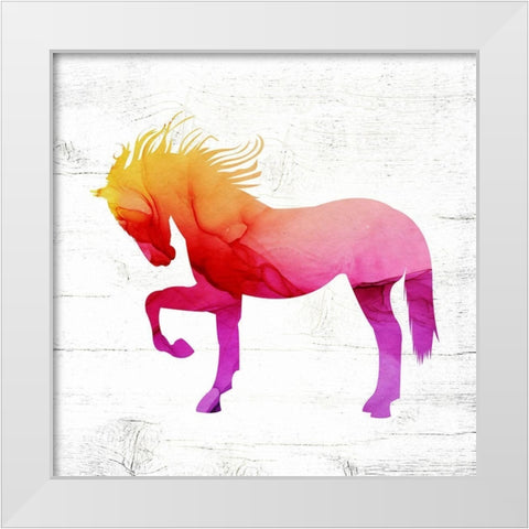 Horse I White Modern Wood Framed Art Print by Wieners, Valerie