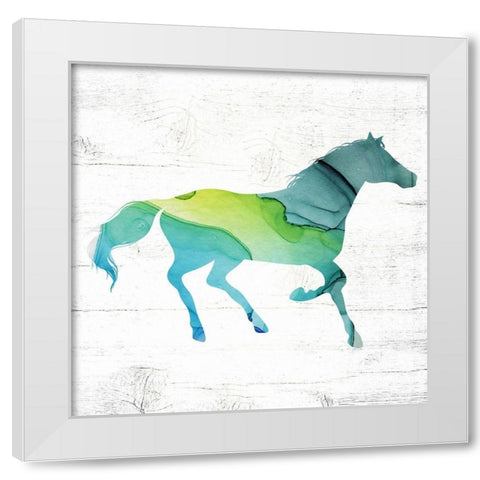Horse IV White Modern Wood Framed Art Print by Wieners, Valerie