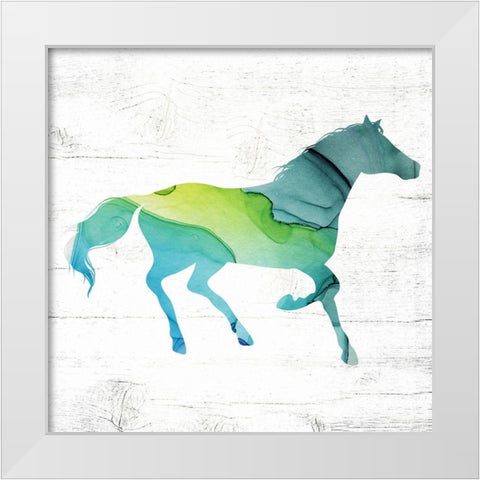 Horse IV White Modern Wood Framed Art Print by Wieners, Valerie