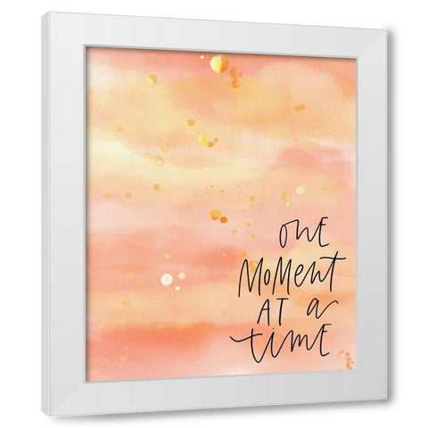 One Moment White Modern Wood Framed Art Print by Wieners, Valerie