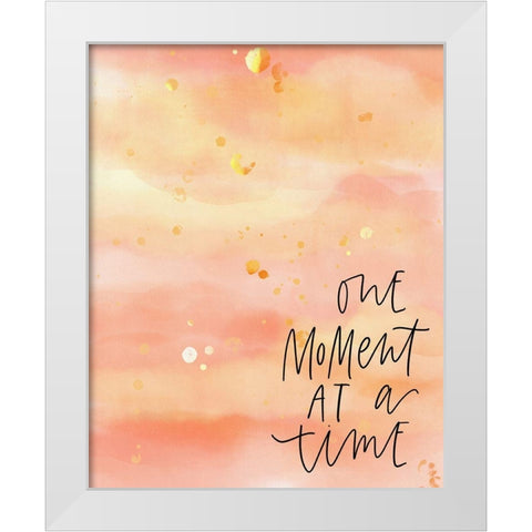 One Moment White Modern Wood Framed Art Print by Wieners, Valerie