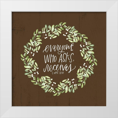 Everyone White Modern Wood Framed Art Print by Wieners, Valerie