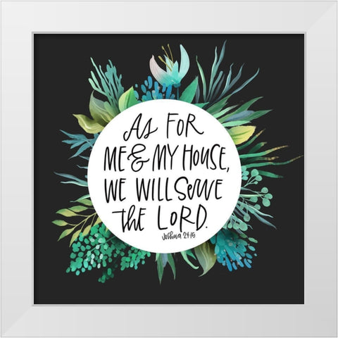 As For White Modern Wood Framed Art Print by Wieners, Valerie