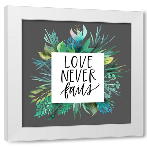 Love Never White Modern Wood Framed Art Print by Wieners, Valerie