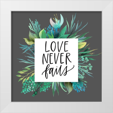 Love Never White Modern Wood Framed Art Print by Wieners, Valerie
