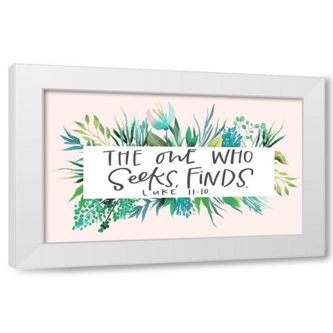 Find Seeks White Modern Wood Framed Art Print by Wieners, Valerie