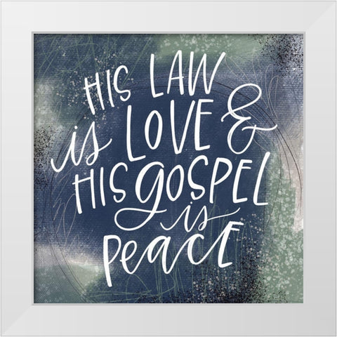 Law White Modern Wood Framed Art Print by Wieners, Valerie