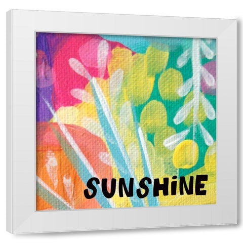 Sunshine White Modern Wood Framed Art Print by Wieners, Valerie