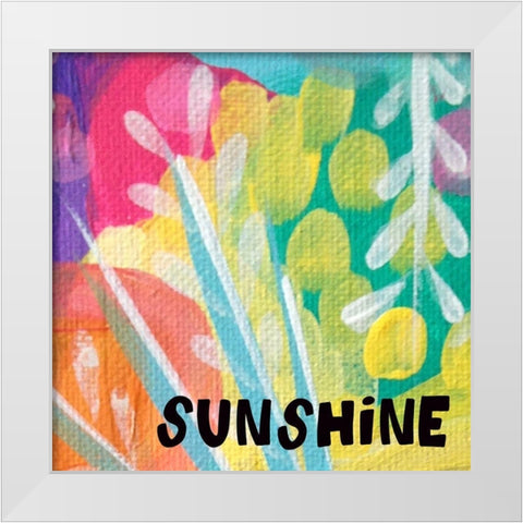 Sunshine White Modern Wood Framed Art Print by Wieners, Valerie