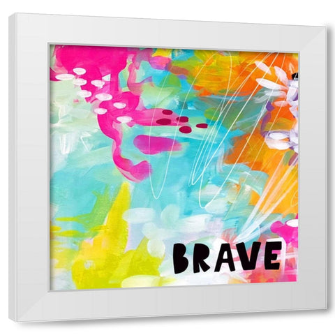 Brave White Modern Wood Framed Art Print by Wieners, Valerie