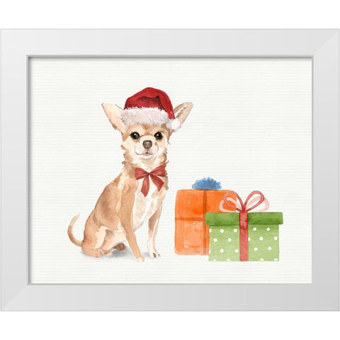 Chi White Modern Wood Framed Art Print by Wieners, Valerie