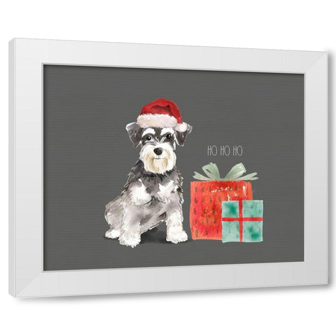 Sch White Modern Wood Framed Art Print by Wieners, Valerie