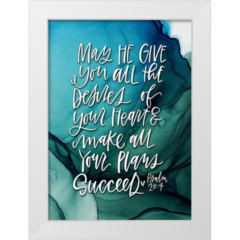 Desires White Modern Wood Framed Art Print by Wieners, Valerie