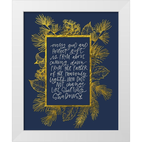 James 2 White Modern Wood Framed Art Print by Wieners, Valerie