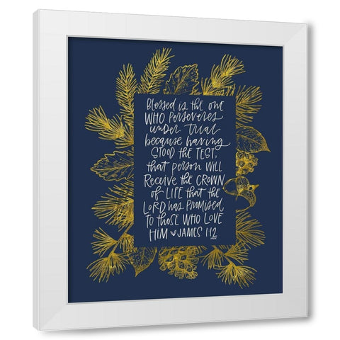 James 1 White Modern Wood Framed Art Print by Wieners, Valerie