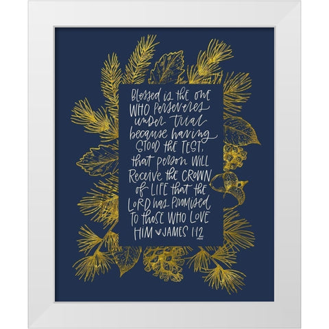 James 1 White Modern Wood Framed Art Print by Wieners, Valerie