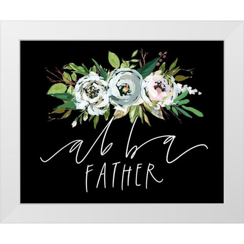 Abba White Modern Wood Framed Art Print by Wieners, Valerie