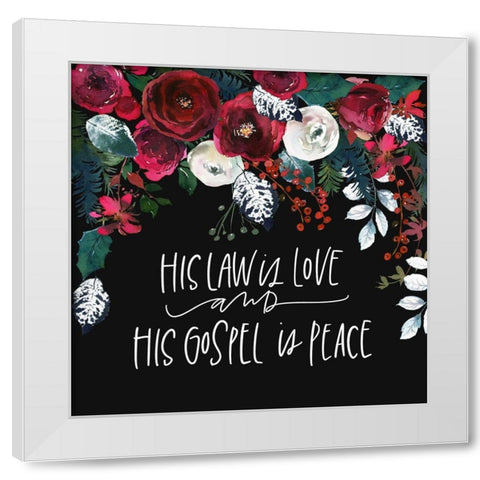 Gospel White Modern Wood Framed Art Print by Wieners, Valerie