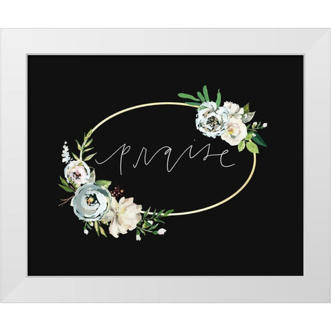 Praise   White Modern Wood Framed Art Print by Wieners, Valerie